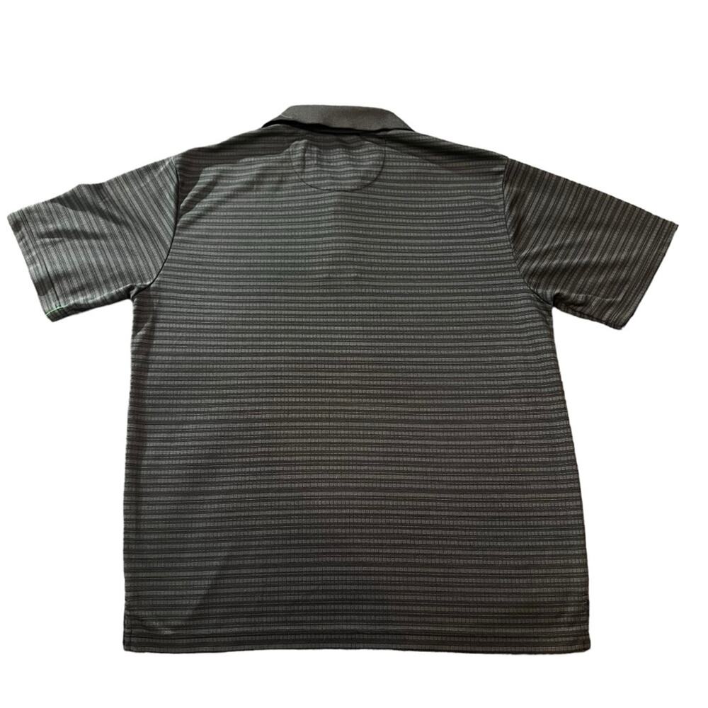 Ben Hogan Performance Polo Shirt Men's Size Large Gray Black Striped Golf - Picture 4 of 4